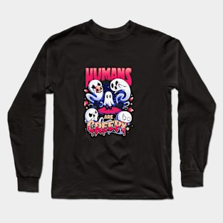 humans creepy Long Sleeve T-Shirt